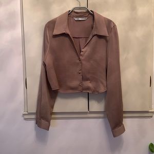 Zara Longsleeved Blouse with Collar